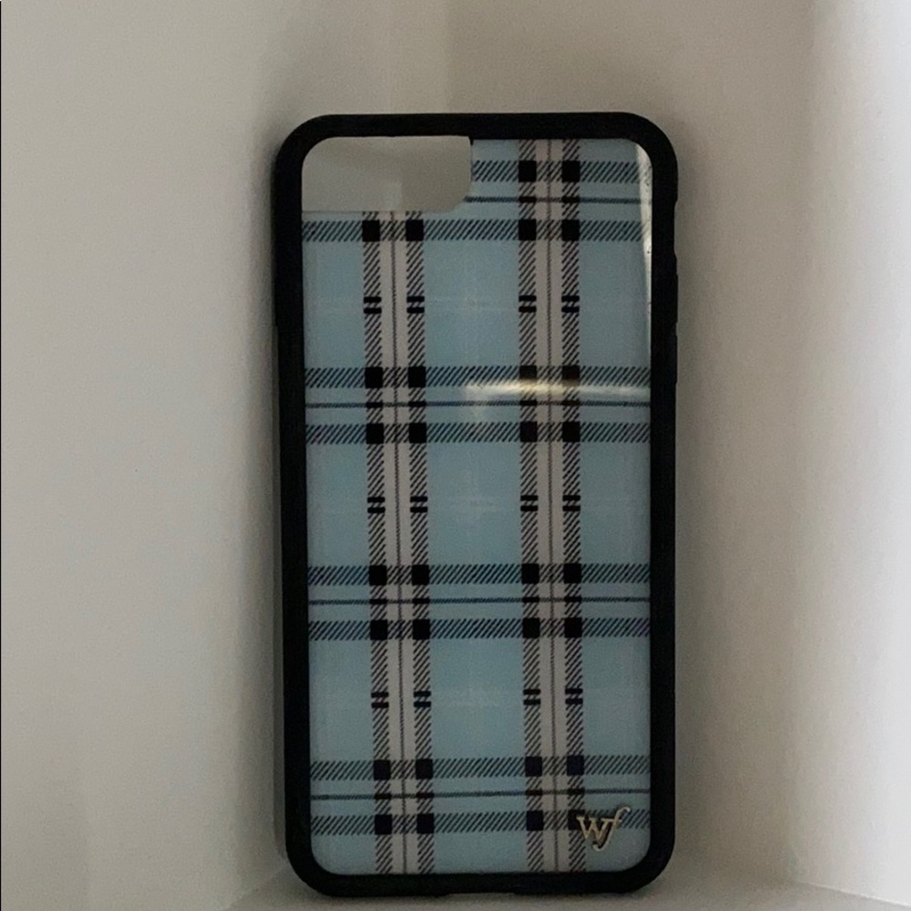 Wildflower Blue Plaid Iphone 6/7/8 plus case